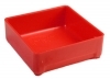 Lista PB-2 3" X 3" X 1" Red Plastic Boxes