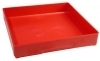 Lista PB-4 6" X 6" X 1" Red Plastic Boxes