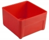 Lista PB-5 3" X 3" X 2" OD Red Plastic Boxes