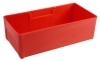 Lista PB-6 3" X 6" X 2" Red Plastic Boxes