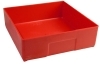 Lista PB-7 6" X 6" X 2" Red Plastic Boxes