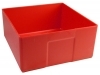 Lista PB-9 6" X 6" X 3" Red Plastic Boxes