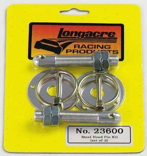Set of Longacre Racing 52-23600 Hood PIN KIT-Steel 