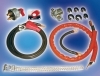Longacre 48115 Deluxe Battery Cable Kit - Includes Heavy Duty Ground Strap