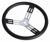 Longacre 56801 15" Steering Wheel Aluminum - Black