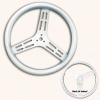 Longacre 56822 15" Steering Wheel No Coat w/Bump Grip