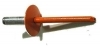 POP ABS66L-Orange Rivet 3/16" x 3/8" Orange 250 Count